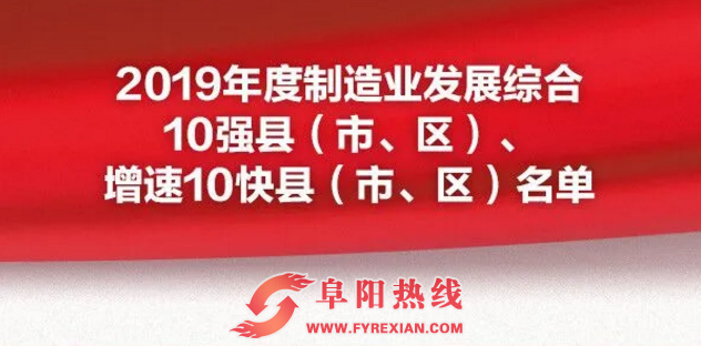 安徽发布重磅榜单，阜阳这两地上榜！