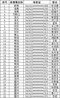 安徽新增终生禁驾人员32名，阜阳10人！