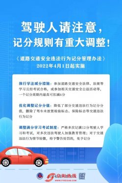 阜阳车主速看，记分规则有重大调整！