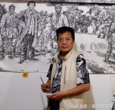 画家李明莅临阜阳进行书画艺术交流