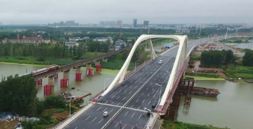 阜阳市向阳路颍河大桥正式通车