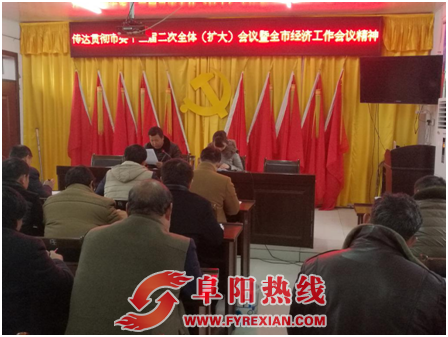 舒庄镇传达学习市委十二届二次全体（扩大）会议暨全市经济工作会