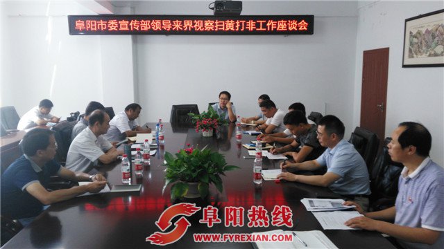阜阳市委宣传部副部长王朝阳调研检查界首市“扫黄打非”工作