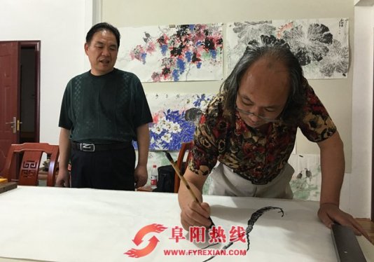 当代著名冰雪画家吕宝全做客太和文化艺术交流中心