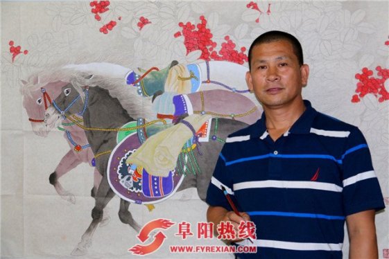 中国最具影响力的书画名家储金山做客太和书画艺术交流中心