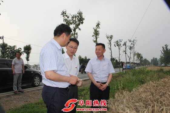 阜阳市常务副市长卢仕仁检查指导光武镇午收秸秆禁烧工作