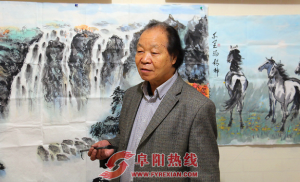 著名画家余成明做客太和文化艺术交流中心