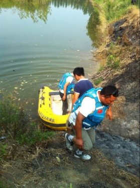 阜阳一精神病男子下河洗澡溺水身亡